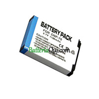 Batteria sostitutiva per Casio Exilim NP-70 EX-Z250BE EX-Z250GD EX-Z150 Zoom