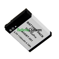Batteria sostitutiva per Gopro HERO1 HD 1100mAh AHDBT-001