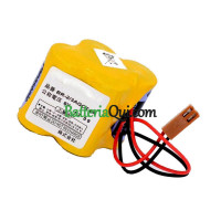 Batteria sostitutiva per Fanuc ConNector Marrone A98L-0031-0025 6V A06B-6114-K504