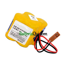 Batteria sostitutiva per Fanuc ConNector Marrone A98L-0031-0025 6V A06B-6114-K504